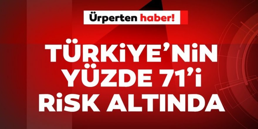 : Türkiye'nin yüzde 71'i deprem riskine sahip! Korkutan açıklama