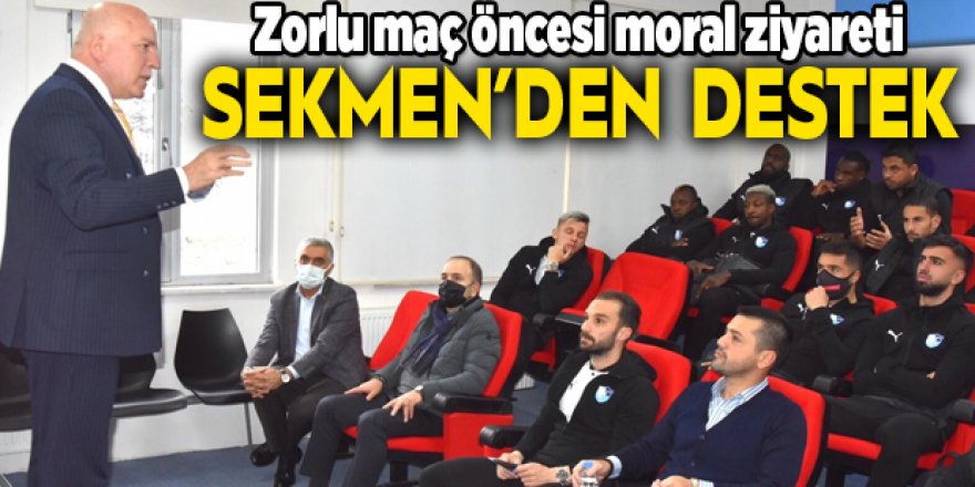 Başkan Sekmen'den BB Erzurumspor'a destek