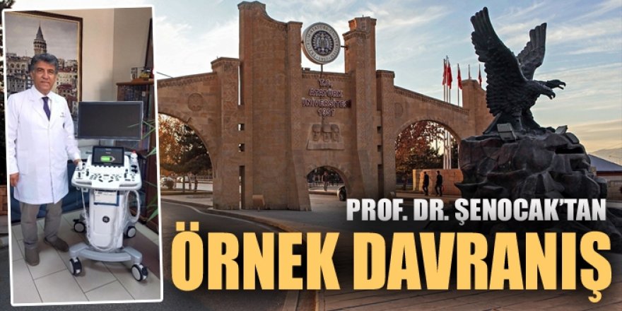 Prof. Dr. Şenocak'tan örnek davranış