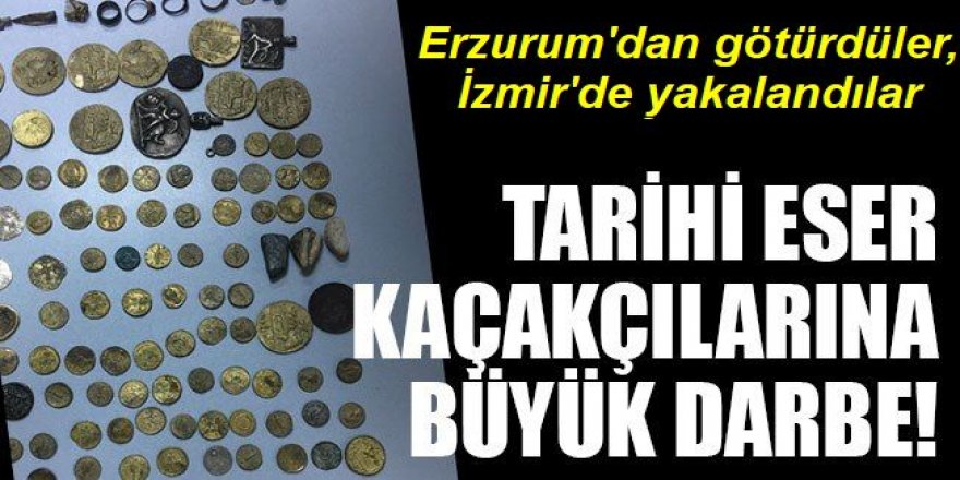 575 parça tarihi eser ele geçirildi