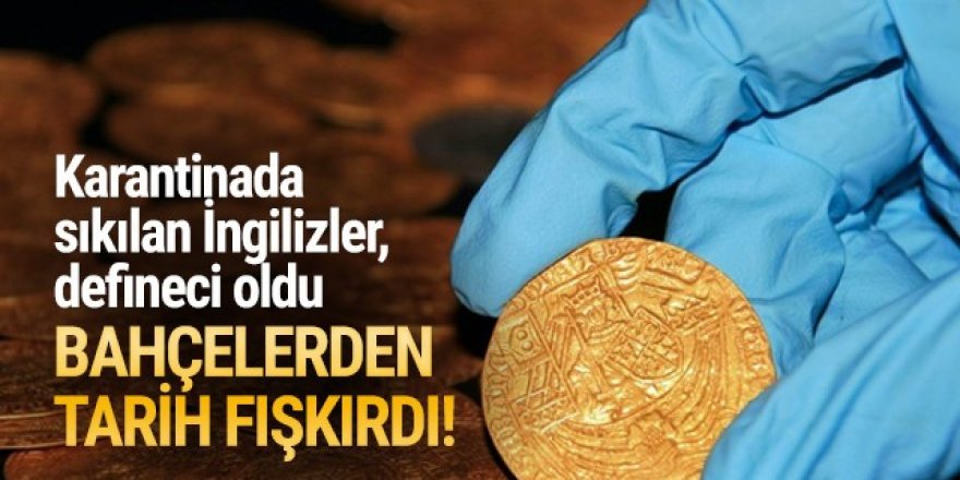 Karantinada sıkılan İngilizler, bahçelerinde binlerce tarihi eser buldu