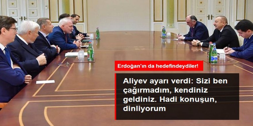 Azerbaycan Cumhurbaşkanı Aliyev'den Minsk Grubu'na ayar