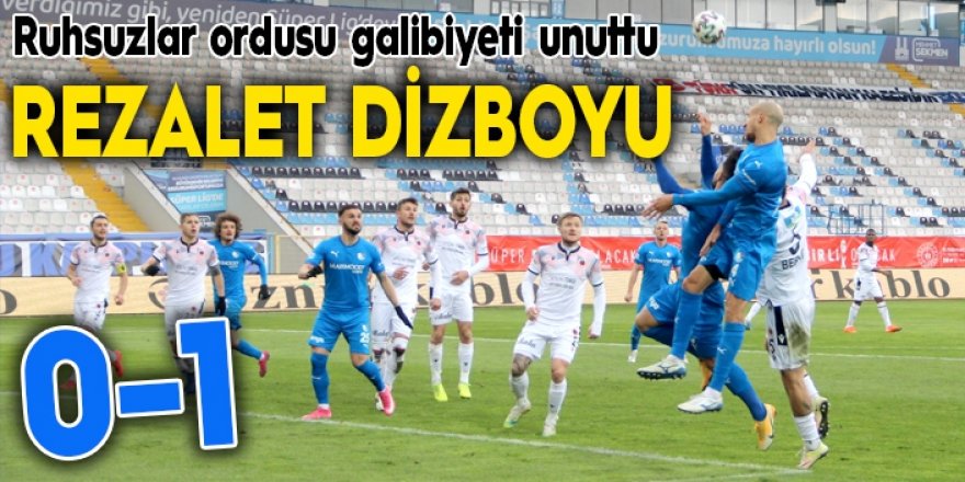 Erzurum galibiyete hasret: 0-1
