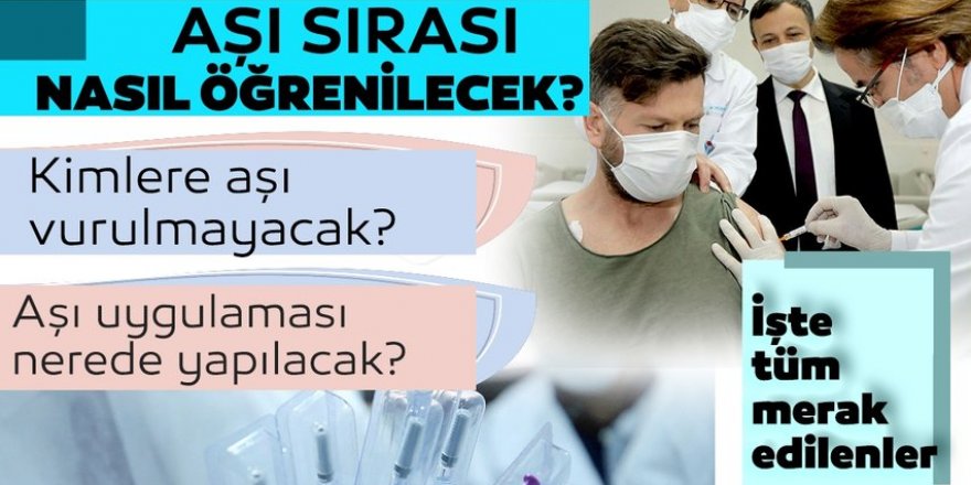 Koronavirüs aşı sıranızı bu şekilde öğreneceksiniz...