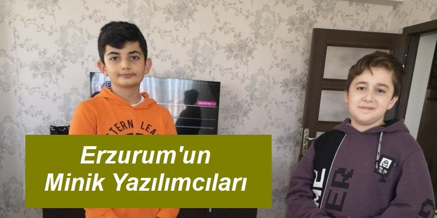 12 yaşındaki yazılımcılardan büyük proje...