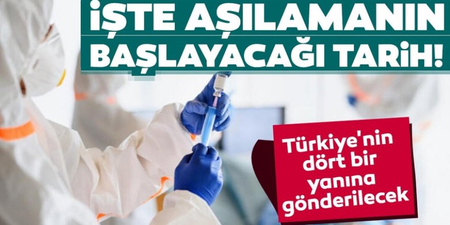 İşte Türkiye'de koronavirüs aşılamalarının başlayacağı tarih!