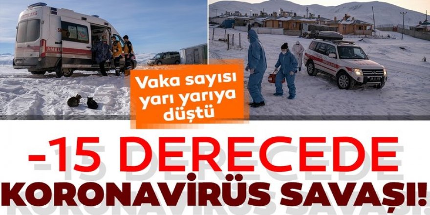 Erzurum’da -15 derecede sağlık ekiplerinin zorlu görevleri! Hayatlara dokunuyorlar.