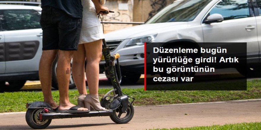 Elektrikli scooter'larla ilgili düzenleme Resmi Gazete'de yayımlandı!