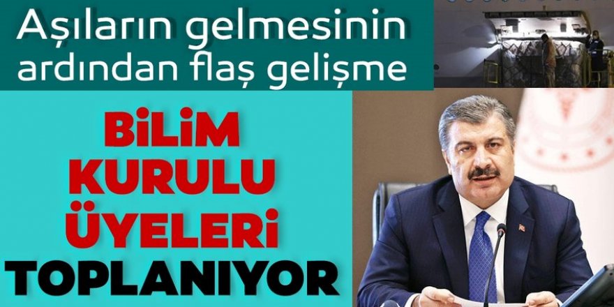 Corona virüsü aşılarının Türkiye'ye gelmesinin ardından flaş gelişme!