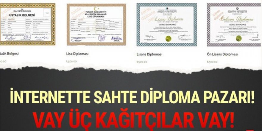 Sahte diploma vaadiyle dolandırıcılık yapmışlar