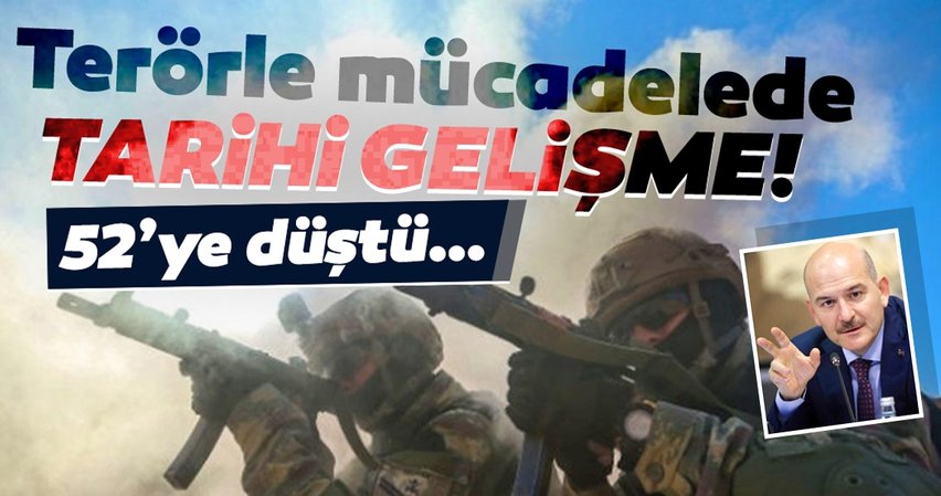 Terörle mücadelede tarihi gelişme! 1984'ün bile altında kaldı...