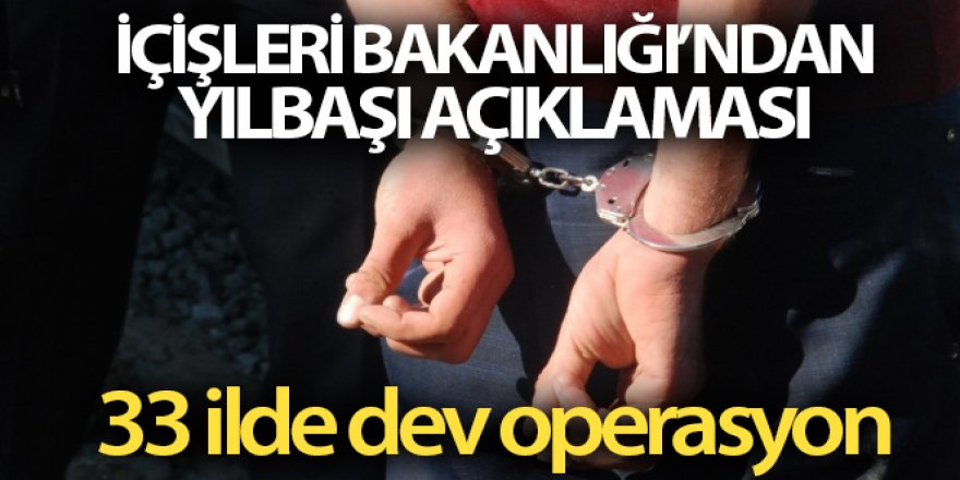 İçişleri Bakanlığı: 'Gerçekleştirilen operasyonlarda 267 şahıs gözaltına alınmıştır'