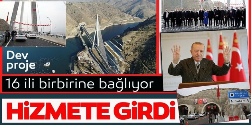 Kömürhan Köprüsü açıldı! 16 şehri birbirine bağlıyor