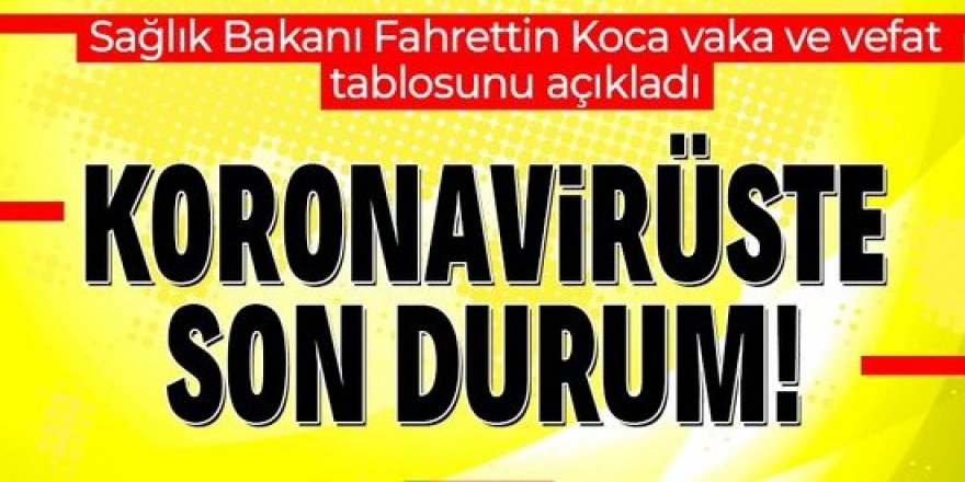 Kovid-19'da son durum