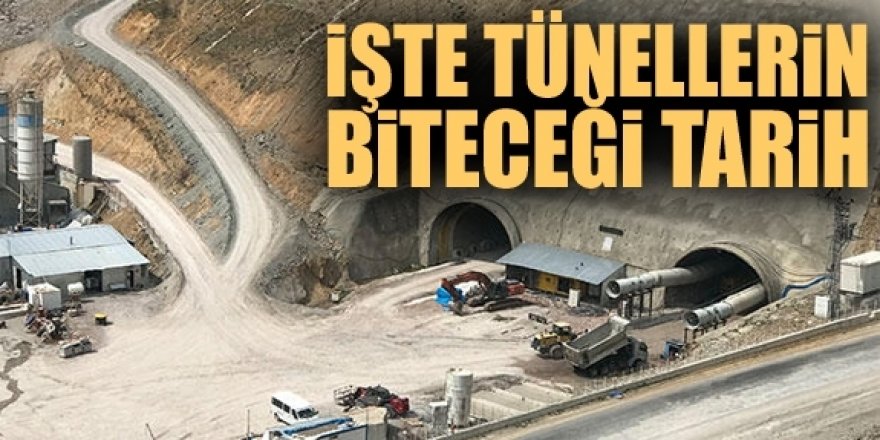 Tüneller 2023'e kadar tamamlanacak