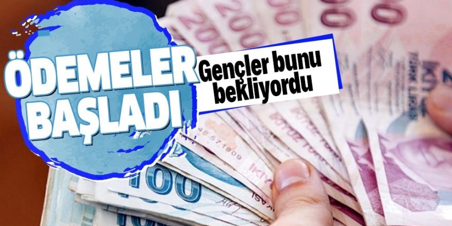 Burs ve krediler ödenmeye başlandı