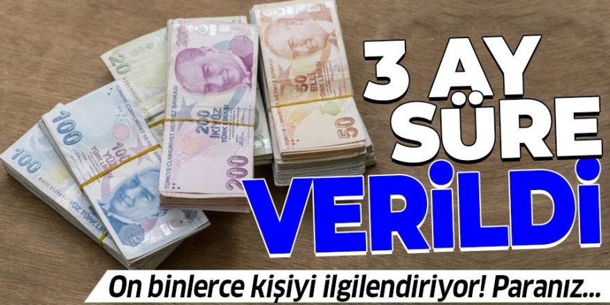 3 ay süre verildi