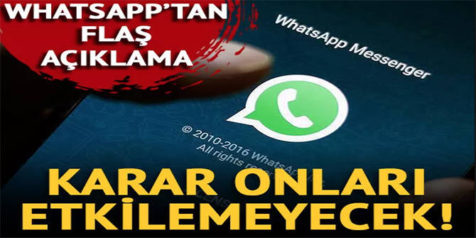 WhatsApp'ın "zorunlu güncellemesi" AB ülkelerindeki kullanıcıları etkilemeyecek