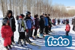 Tatil Boyunca Kayak Eğitimi Aldılar