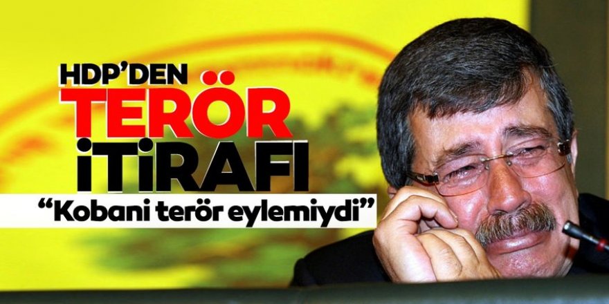 Eski HDP’li vekilden Kobani’nin terör eylemi olduğu itirafı!