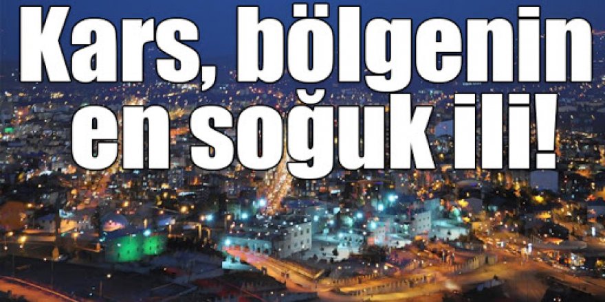 Doğu Anadolu'da gece en düşük sıcaklık Kars'ta ölçüldü