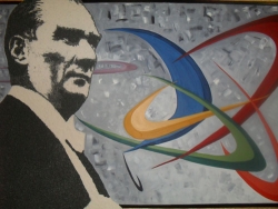 Kum tanelerinden Atatürk yaptı!..