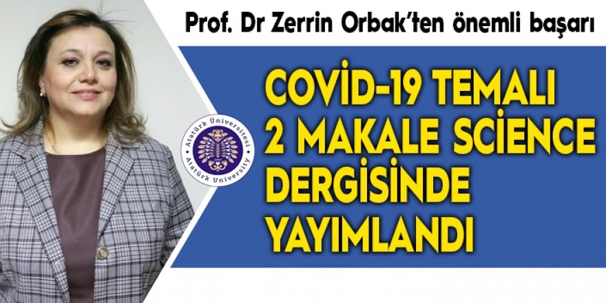 Covid-19 Temalı 2 Makale Science Dergisinde yayımlandı