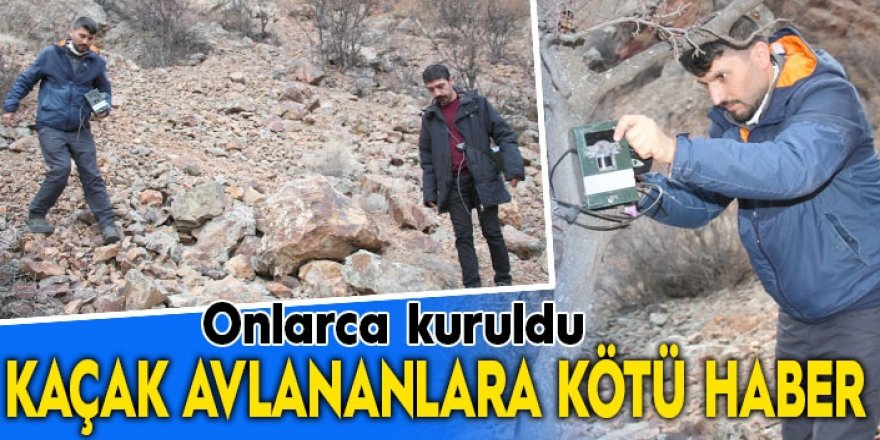 Yaban hayatı sahalarında avlananlar fotokapanla görüntülenecek