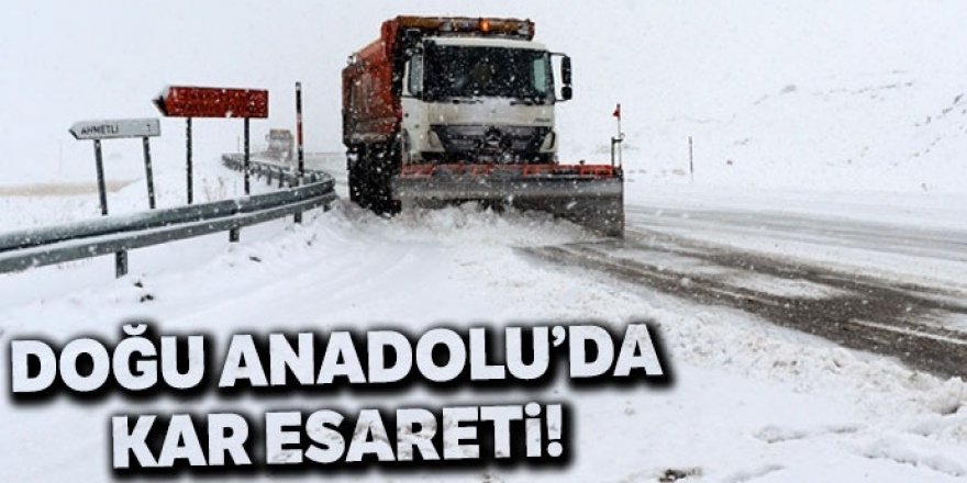 Doğu Anadolu'da 527 köy ve mahalle yolu ulaşıma kapandı