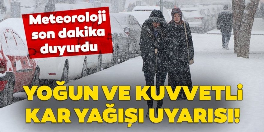 Doğu Anadolu'da karla karışık yağmur ve kar bekleniyor