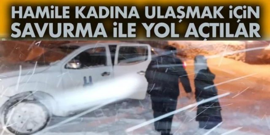 Doğum sancısı başlayan kadın için seferber oldular