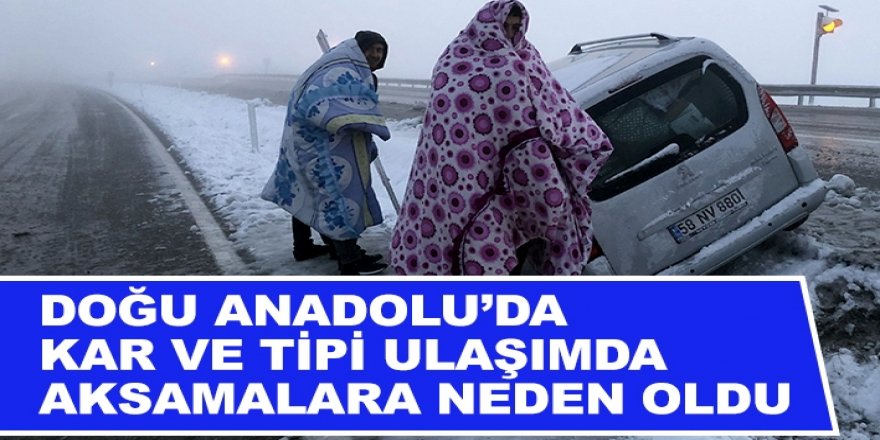 Erzurum, Ağrı ve Kars'ta kar yağışı etkili oldu