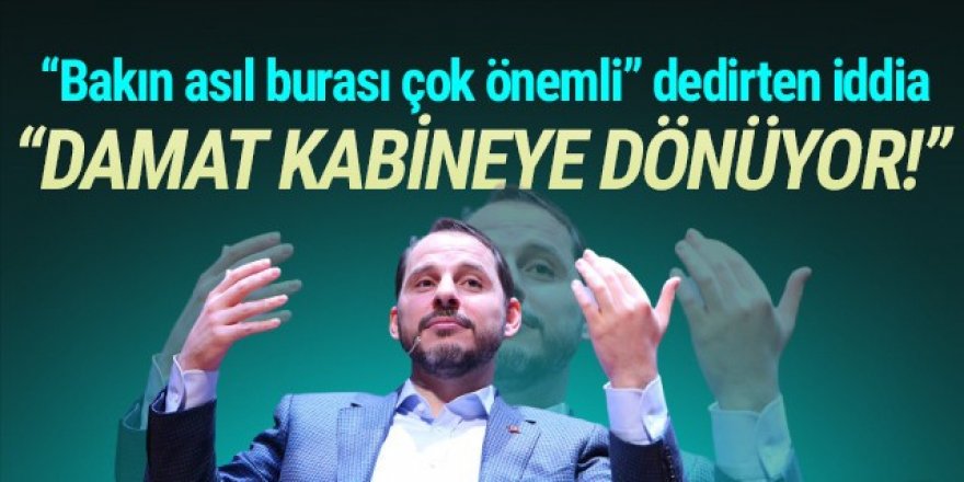 Berat Albayrak geri mi dönüyor ? Canlı yayında dikkat çeken iddia