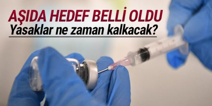 Aşılamada hedef belli oldu! Yasaklar ne zaman kalkacak?