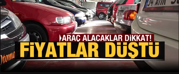 İkinci el araç satışlarında durgunluk yaşandı, fiyatlar yüzde 15 düştü