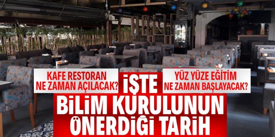 Kafeler ne zaman açılacak?