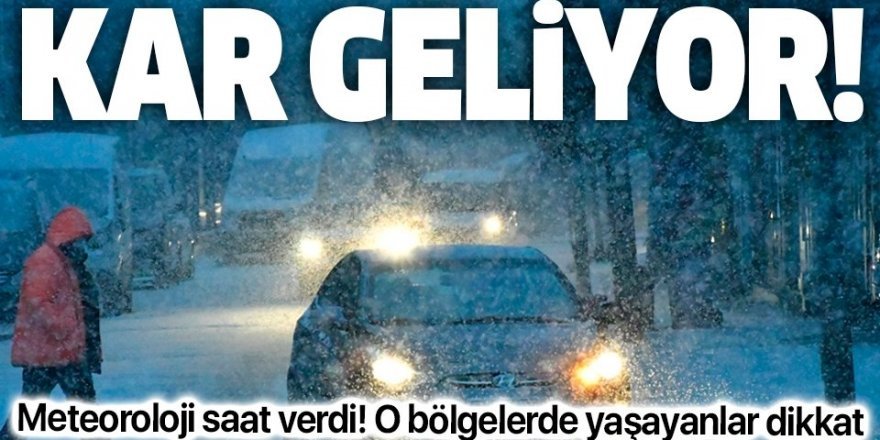 Doğu Anadolu'daki 6 ilde kar bekleniyor