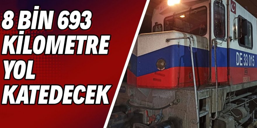 Rusya'ya gidecek ilk ihracat blok treni Kars'tan Gürcistan'a uğurlandı