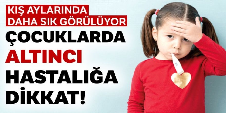 Çocuklarda altıncı hastalığa dikkat!