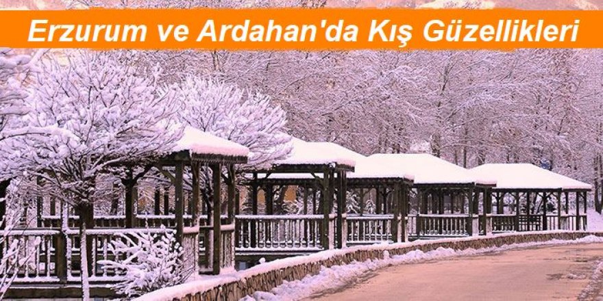 Erzurum ile Ardahan'da kış çilesi ve doğal güzellikler bir arada