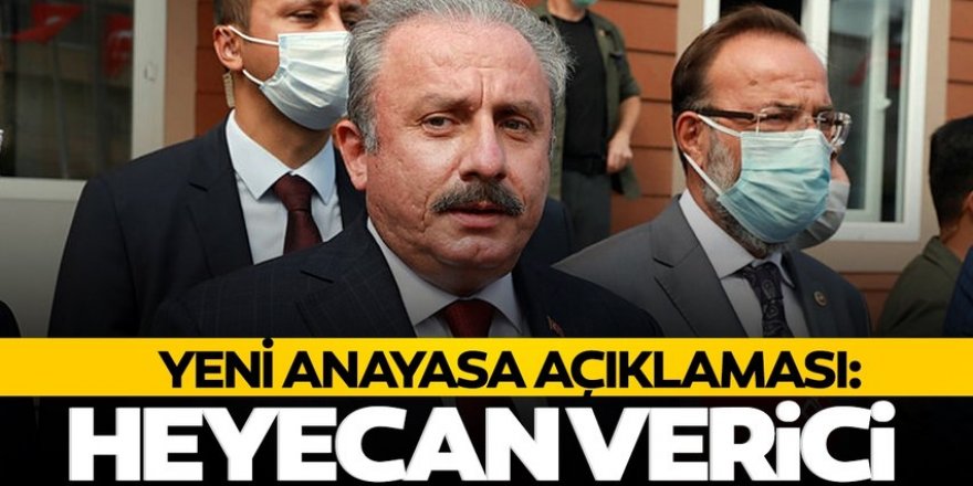 TBMM Başkanı Mustafa Şentop'tan 'Yeni Anayasa' açıklaması