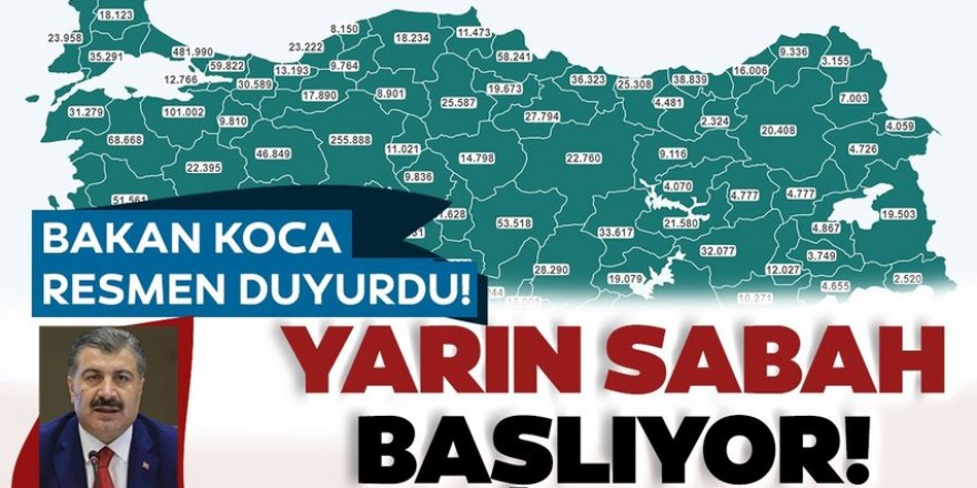 Bakan Koca son dakika duyurdu!