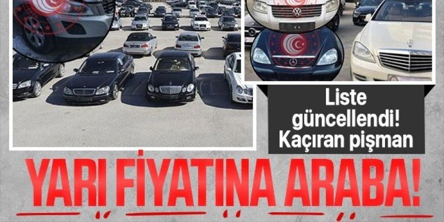 Ticaret Bakanlığı’ndan yarı fiyatına satılık araba!