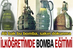 İlköğretimde bomba eğitimi