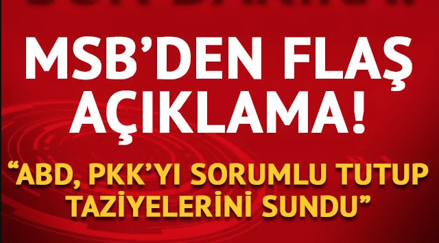 ABD, Gara'daki katliamdan terör örgütü PKK'yı sorumlu tutmuştur