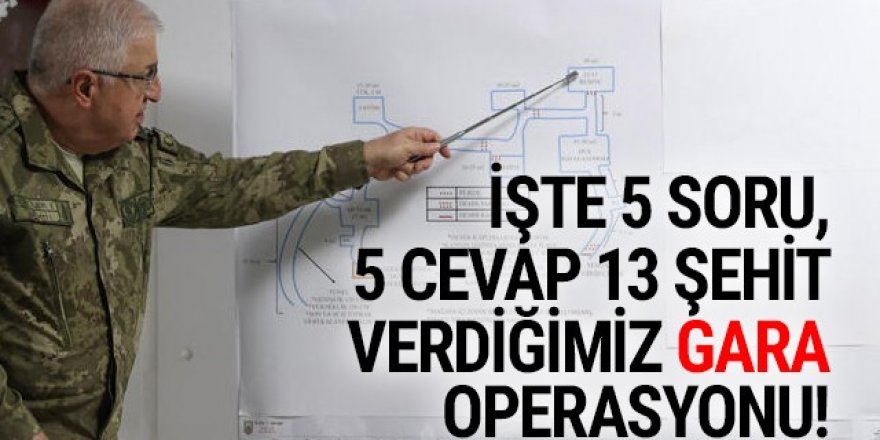 İşte 5 soru ve 5 cevapla 13 şehit verdiğimiz Gara operasyonu