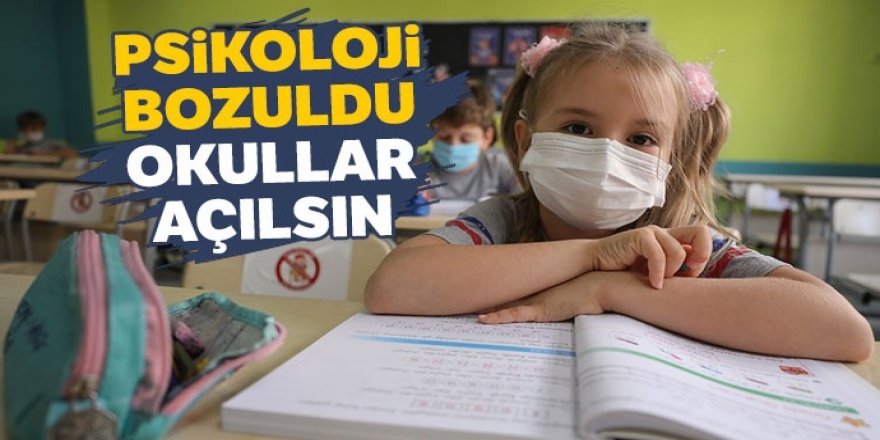 Çocuklar okula gitmek istiyor