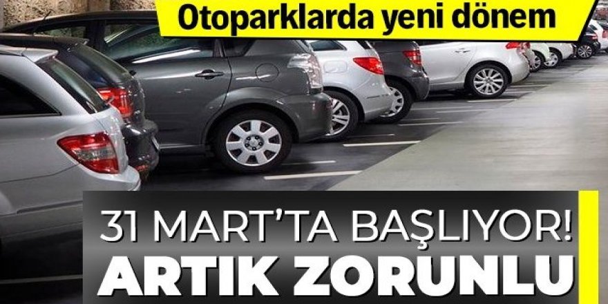 Otoparklara yeni düzenleme