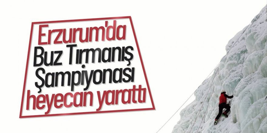 Türkiye Buz Tırmanış Şampiyonası, Erzurum'da yapıldı