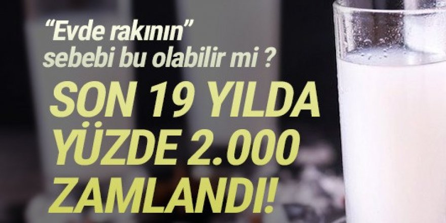 Rakıya 19 yılda yüzde 2 bin zam!